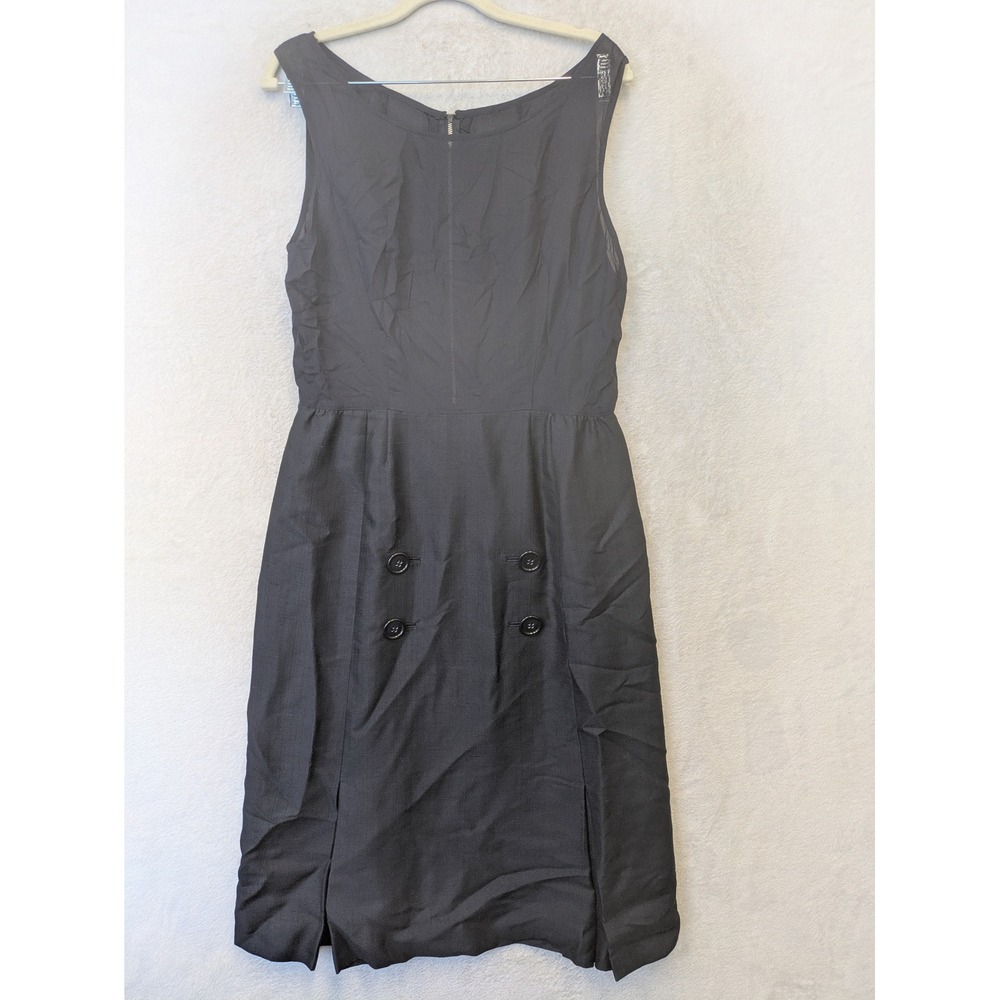 Roberta Dress Women's XL Navy Blue‎ Vintage Midi Sleeveless